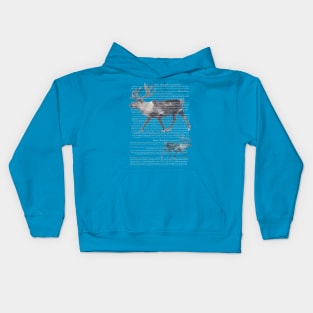 Two Reindeers. Kids Hoodie